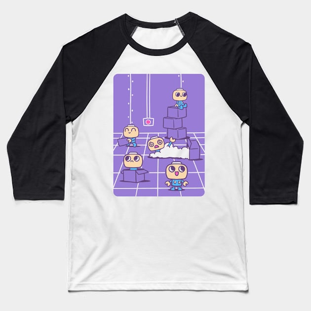 Servbot - Hard Workers Baseball T-Shirt by DankSpaghetti